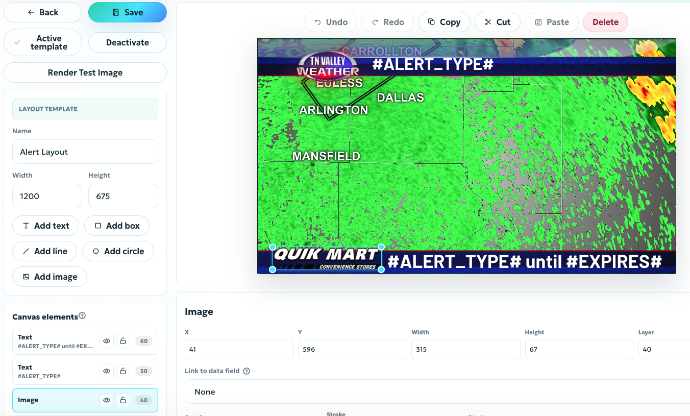 ClearWarn SmartLayout editor